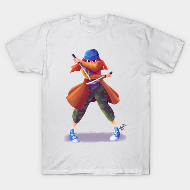 Knives out ! T-Shirt by hanaqnoi